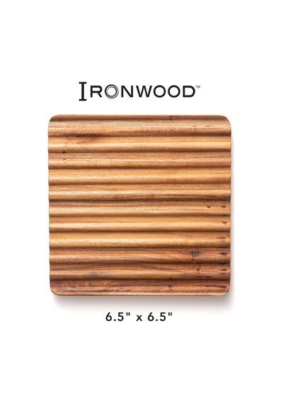 Sedona Trivet, 2'li Set Akasya Ahşap Sıcak Bulaşıklık Çok Renkli
