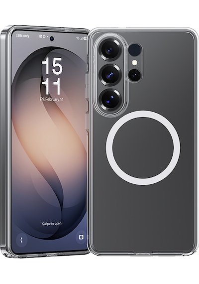 Galaxy Uyumlu S26 Ultra Uyumlu Kılıf M-safe Şarj Özellikli Benks Magnetik Crystal Seri Şeffaf Kapak Şeffaf Şeffaf