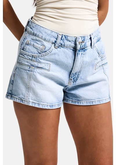 it's basic Kadın Ice Renk 4s6-3 Mom Fit Cep Detaylı Komfort Kumaş Denim Şort Ice Rengi it's basic Kadın Ice Renk 4s6-3 Mom Fit Cep Detaylı Komfort Kumaş Denim Şort Ice Rengi
