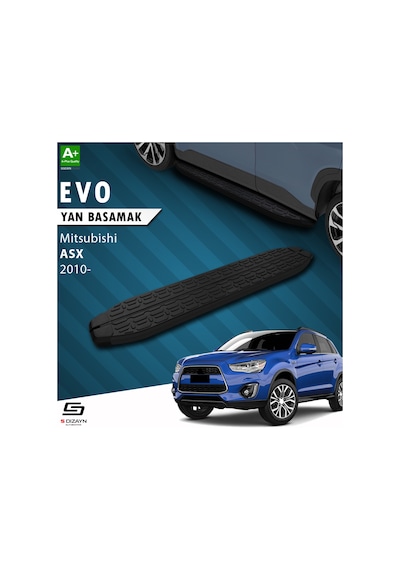 S-dizayn Mitsubishi Asx Evo Siyah Yan Basamak 183 Cm 2010 Üzeri