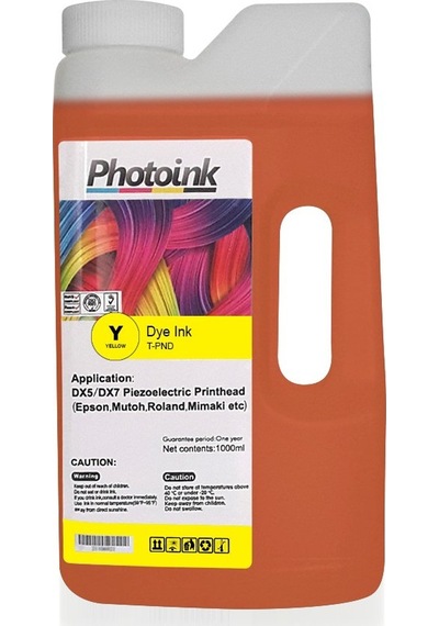 Dx5/Dx7/5113 Kafalar için 1000 ML Sarı Yellow Dye Plotter Mürekkep