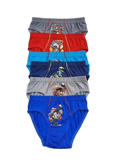 Tutku Iç Giyim Erkek Çocuk Desenli Slip Külot 6 Lı Paket