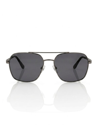 Di Caprio Dc3051gun Altıgen Modern Aviator Polarize Camlı Erkek Güneş Gözlüğü Metalik Gri