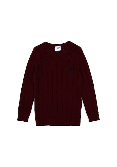 U.s. Polo Assn. Erkek Çocuk Bordo Kazak /triko 50315638-vr014 Bordo
