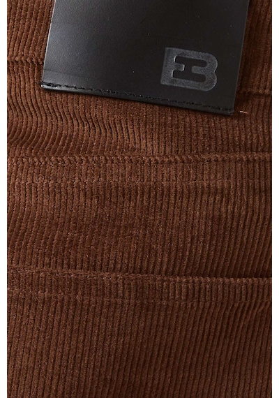 Eb Denim Cherry Mini Etek - Denim, Yapılandırılmış Denim Ve Modern Tarz İle Vintage Dokunuş Kahverengi