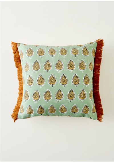 Indian Elegance Püsküllü Kırlent Kılıfı 43x43 Cm Çok Renkli