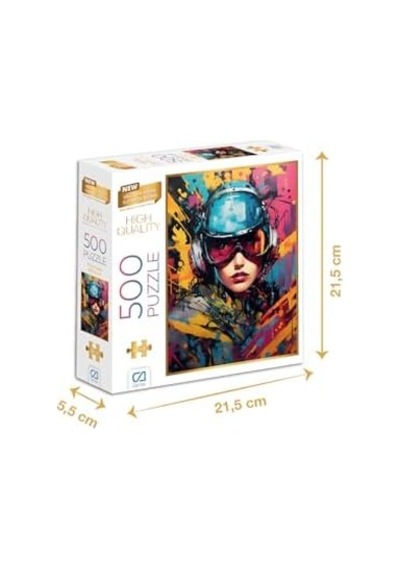 Pilot Kadın 500 Parça 2,2mm Kalınlık 48x33cm Profesyonel Hobi Puzzle Yapboz Serisi