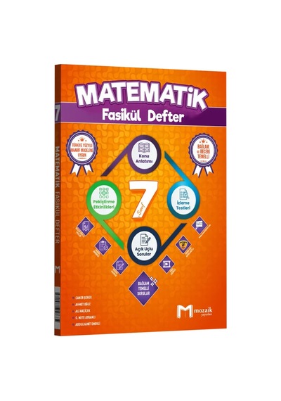7. Sınıf Matematik Fasikül Defter Mozaik Yayınları