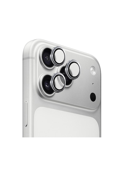 Safeus 9h+ Safir Temperli Kamera Lens Koruyucu Apple Uyumlu iPhone 17 Pro Max Ve İle Gümüş
