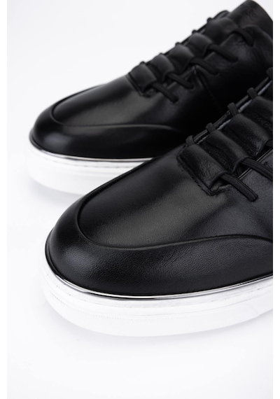 Tamer Tanca Erkek Hakiki Deri Siyah Sneakers & Spor Ayakkabı 530 1275 Erk Ayk Sk25-26 Sıyah Siyah
