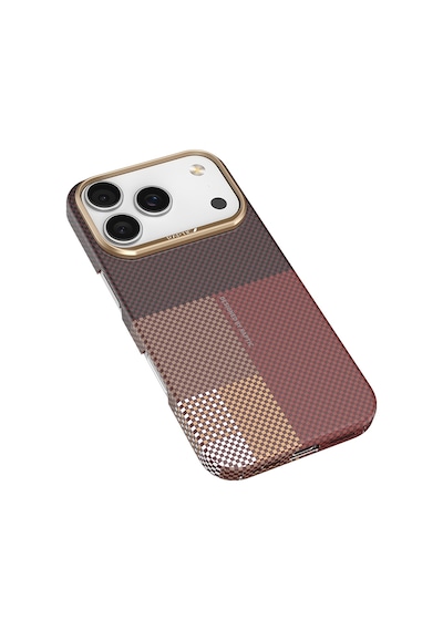 Apple Uyumlu iPhone 17 Pro Max Kılıf M-safe Şarjlı Raptic Aramid Skin Transform Serisi Kapak Kahverengi