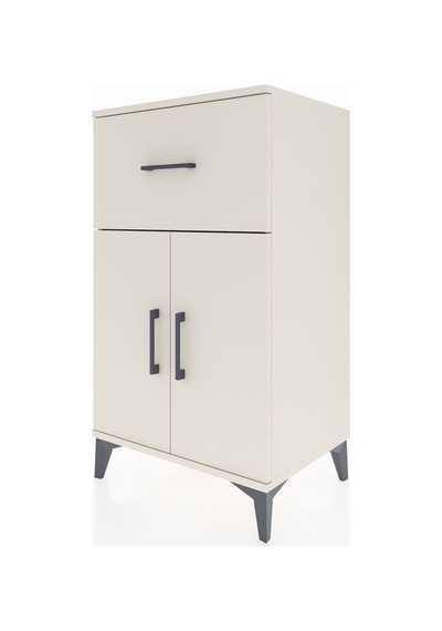 Hyperion Komodin Tek Raflı Tek Çekmeceli 2 Kapaklı 60x44x106 ... Aytaşı