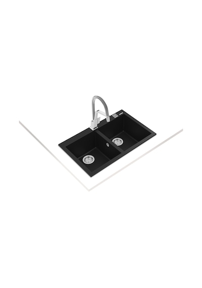 Teka Forsquare 790 Tg Çift Hazneli Tegranite+ Eviye - Siyah - 115260014