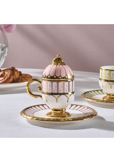 Karaca Faberge Egg Flowers 2 Kişilik Kahve Fincanı 70 Ml Renkli