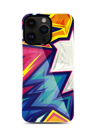 Teleplus Apple Uyumlu iPhone 14 Pro Max Kılıf Hd Desenli Kajsa Shield Plus Grafiti Serisi Kapak