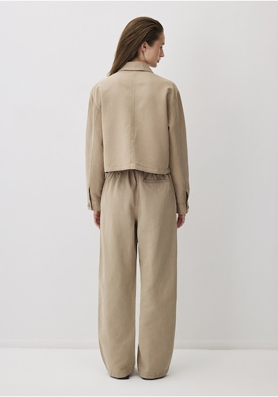 Mavi - Kahverengi Tencel Tm Lyocell Karışımlı Pantolon 1011012-70361 Kahverengi