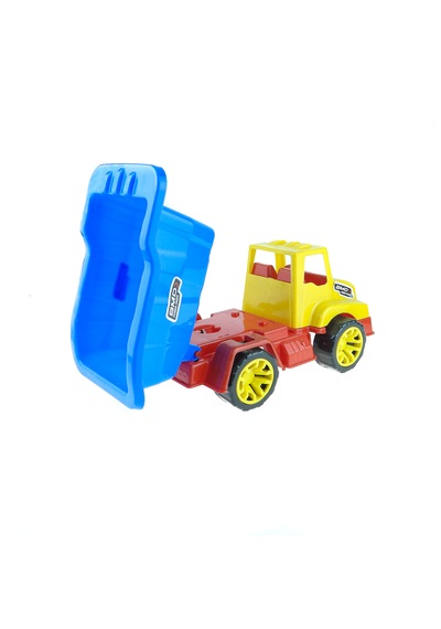 Oyuncak Damperli Kamyon - 25x15x13 Cm - Çocuk İnşaat Aracı Açık Mavi