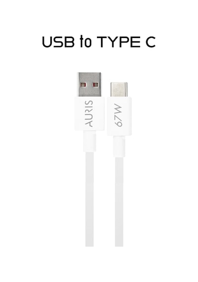 Auris ARS-CH36 67W Yüksek Hızlı Saliseli Usb Başlık+ Typec Kablo Şarj Seti