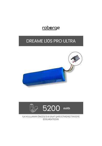 Dreame L10s Pro Ultra Rll82ce Robot Süpürge Uyumlu Batarya 5200 Mah - Muadil Ürün