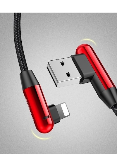 Cafele Lightning 90 Derece Led Işık Gamer Şarj Ve Data Kabl