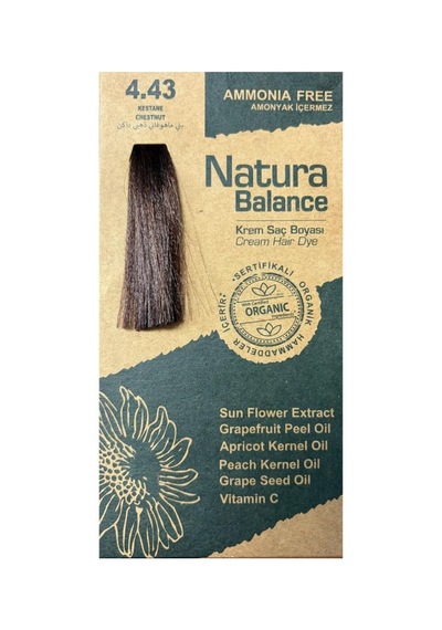 Natura Balance Saç Boyası 4.43 Kestane