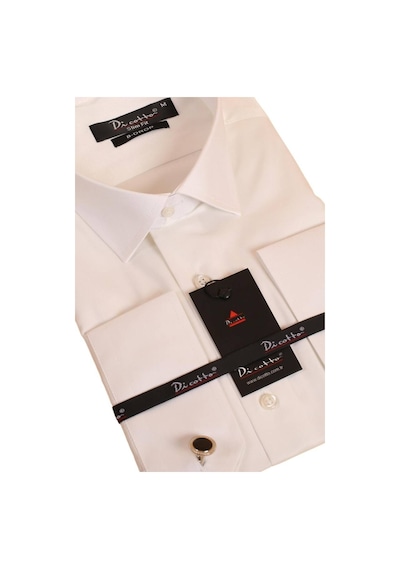 Dicotto Krem 8 Drop Ekstra Uzun Kol Dar Kesim Micro Kumaş Kol Düğmeli Slim Fit Erkek Gömlek - 197-10 001