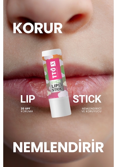 Tto X Çocuklara Özel 20 Spf Korumalı Lipstick