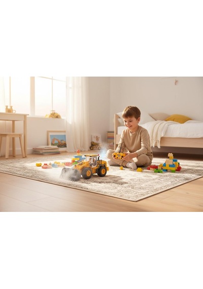 Z6828a 1:18 9 Kanal Alaşımlı U/k İş Makinası Kepçe Çok Renkli