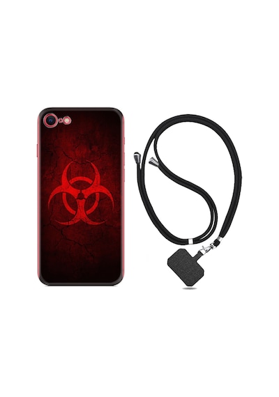 Apple Uyumlu iPhone 6 6S Kılıf Boyun Askılı Virus 1654