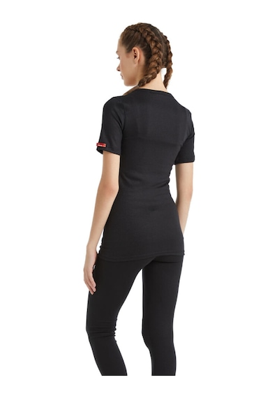 Blackspade Unisex Termal Tişört V Yaka, Isı Tutucu Kışlık İç Giyim 1263 Siyah