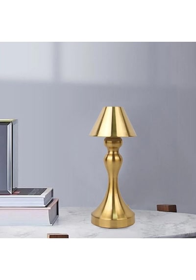 Dekoratif Masa Lambası, Kısılabilir 3 Farklı Ton Led Romantik, Şarj Edilebilir Dokunmatik Küçük, Yatak Odası Ba Çok Renkli