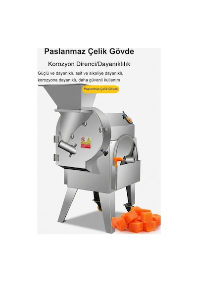 Dalle Qd-33 Endüstriyel Meyve Sebze Dilimleme Makinası