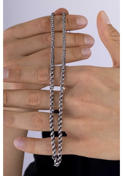 Gümüş Pazarım Sarmal Model Trend Erkek Çelik Zincir Çok renkli