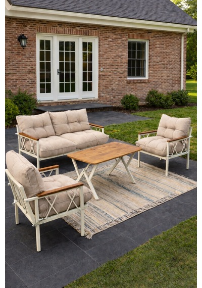 Ard & Garden Miray Krem 211 Masalı Antrasit Fermuarlı Düğmeli Bahçe Oturma Grubu Balkon Oturma Takımı Salon Teras Bej Ard & Garden Miray Krem 211 Masalı Antrasit Fermuarlı Düğmeli Bahçe Oturma Grubu Balkon Oturma Takımı Salon Teras Bej