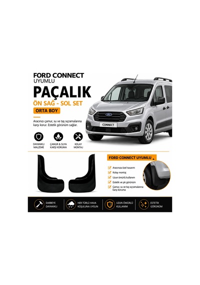 Ford Tourneo Connect 2'li Set Oto Paçalık. Çamurluk. Tozluk