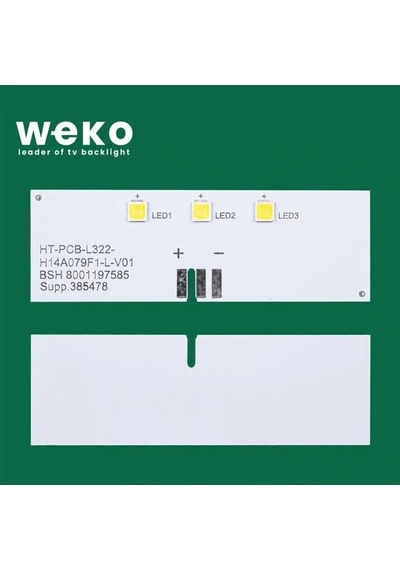 Buzdolabı İç Aydınlatma Ledi Ld79 Ht-pcb-l322-h14a079b-l-v01 3 Çipli Beyaz