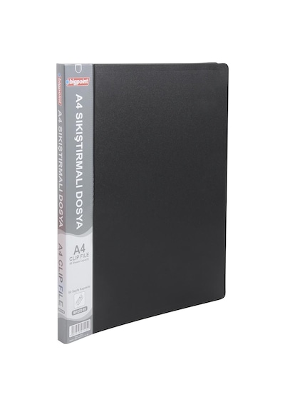 Bigpoint Sıkıştırmalı Dosya A4 Mat Siyah X 3 Adet Diğer