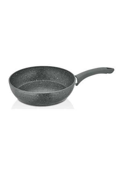 Sonessa 26 Cm 4 Mm Kalın Taban Granit Tava Yapışmaz, Dayanıklı, Sağlıklı Pişirme gri