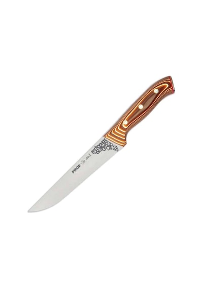Pirge 32103 Elite Kurban, Kasap Bıçağı 19 Cm - Kahverengi Perçinli Kompozit Sap