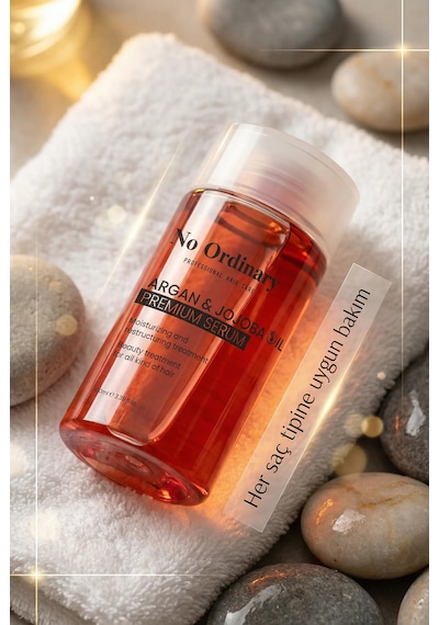 Premium Argan & Jojoba Içerikli Doğal Saç Bakım Yağı & Serum 100ml