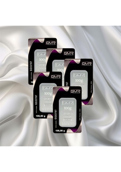 Leva Gold 100 Gr Gmr Gümüş Külçe 5 Adet