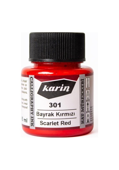 Karin Hat Mürekkebi 45Ml Bayrak Kırmızı 301