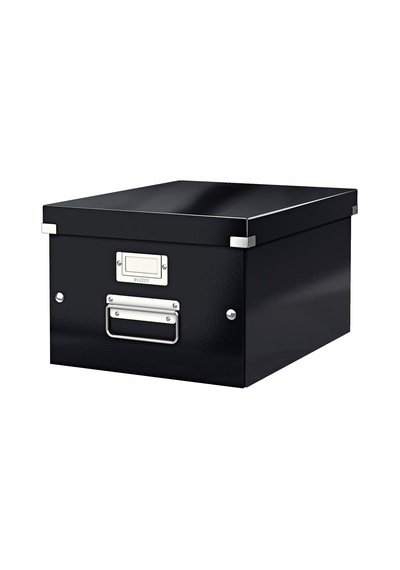 Leitz 60440095 Orta Boy Saklama Ve Taşıma Kutusu A4, Click Ve St Siyah