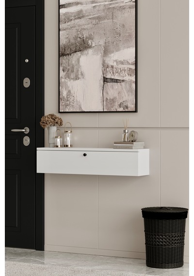 Asur 90 Cm Dresuar 100% Mdf Beyaz