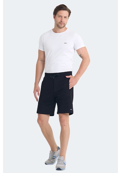 Slazenger Vıcente 2 Li Set Erkek Şort Siyah -taş Gri