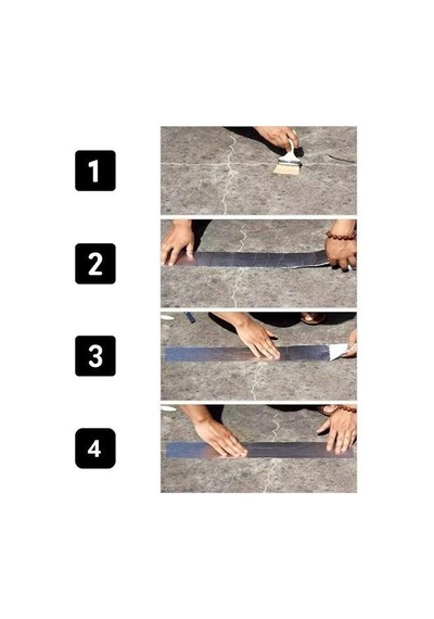 Ollevra 2 Mt Yüksek Sıcaklık Dayanan Su Geçirmez Çatı Duvar Çatlak Onarıcı Yapışkan Bant Folyo 5 Cm