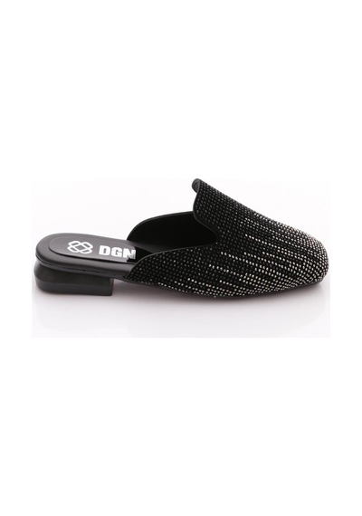 Dgn T0012 Kadin Terlik Siyah Platin