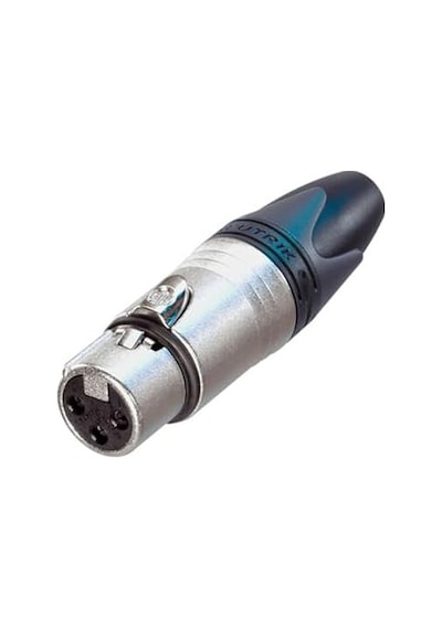 Neutrik Nc3fxx Xlr Kaplin, Xx Serisi, Siyah, Tek Boy