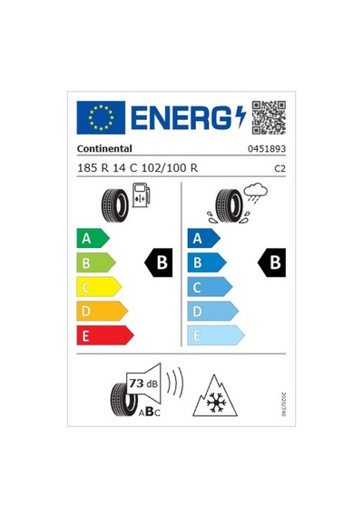 Continental 185R14C 102/100R M+S 3Pmsf 8Pr Vancontact A/S Ultra Dört Mevsim Lastiği 2026