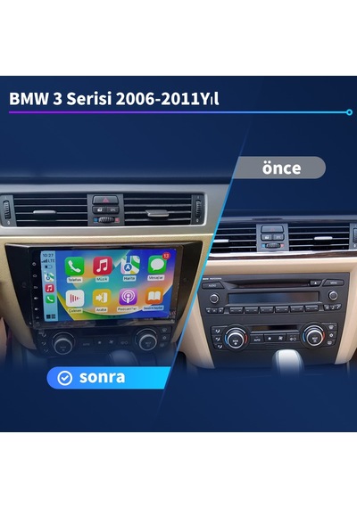 Bmw-3-serisi-2006-2011 Carplay 9inç 8/128gb Multimedya
